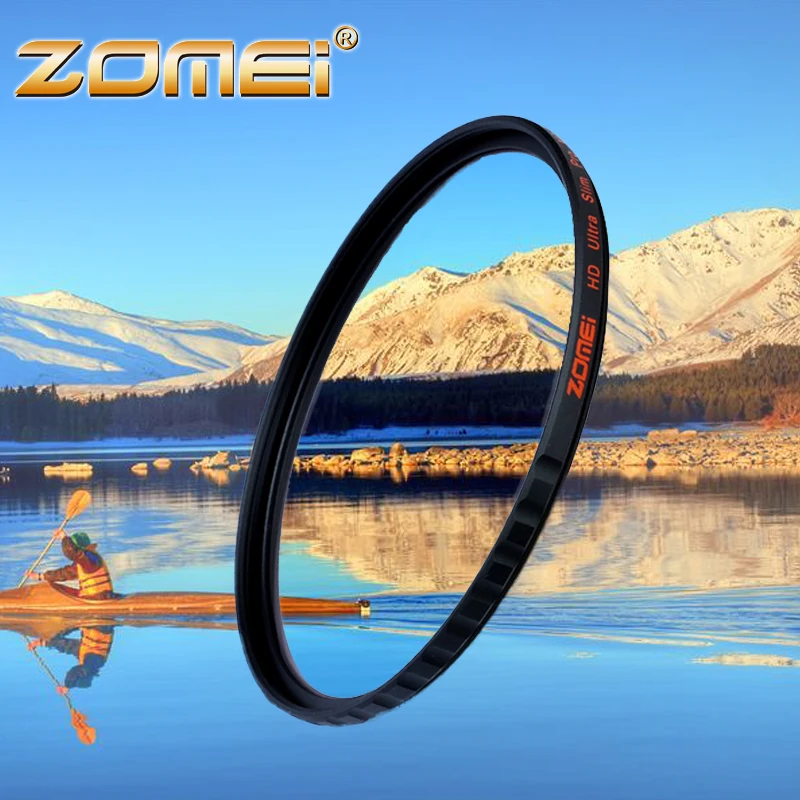 ZOMEI Ultra 40 5/49/52/55/58/62/67/72/77/82 мм Тонкий HD MCUV Многослойное оптическое стекло фильтр