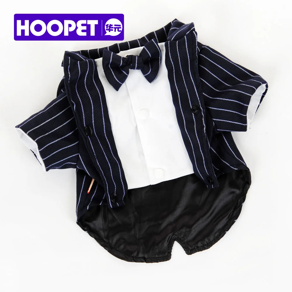 

Hoopet Pet dog clothes suit jacket Striped clothes cool British style dog suit