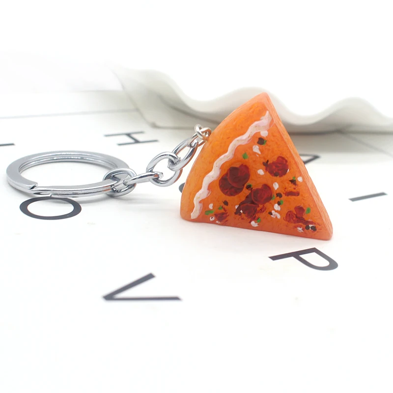 1 шт./6 шт. брелок для ключей пицца кольцо держатель лучшие друзья Дружба Ювелирные