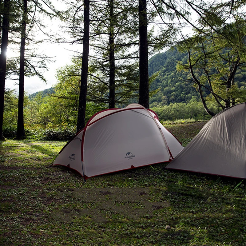 Naturehike модернизированный Hiby Сверхлегкий Палатка для 2/3/4 Человек Открытый Отдых Путешествия Водонепроницаемый 20D нейлоновая ткань Алюминий стержень