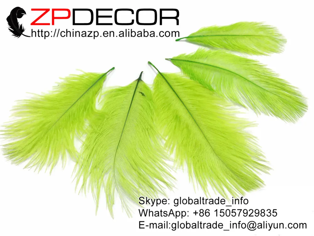 ZPDECOR 100 шт./лот 15 20 см (6 8 дюймов) ручная работа Известь Зеленый Окрашенные мини