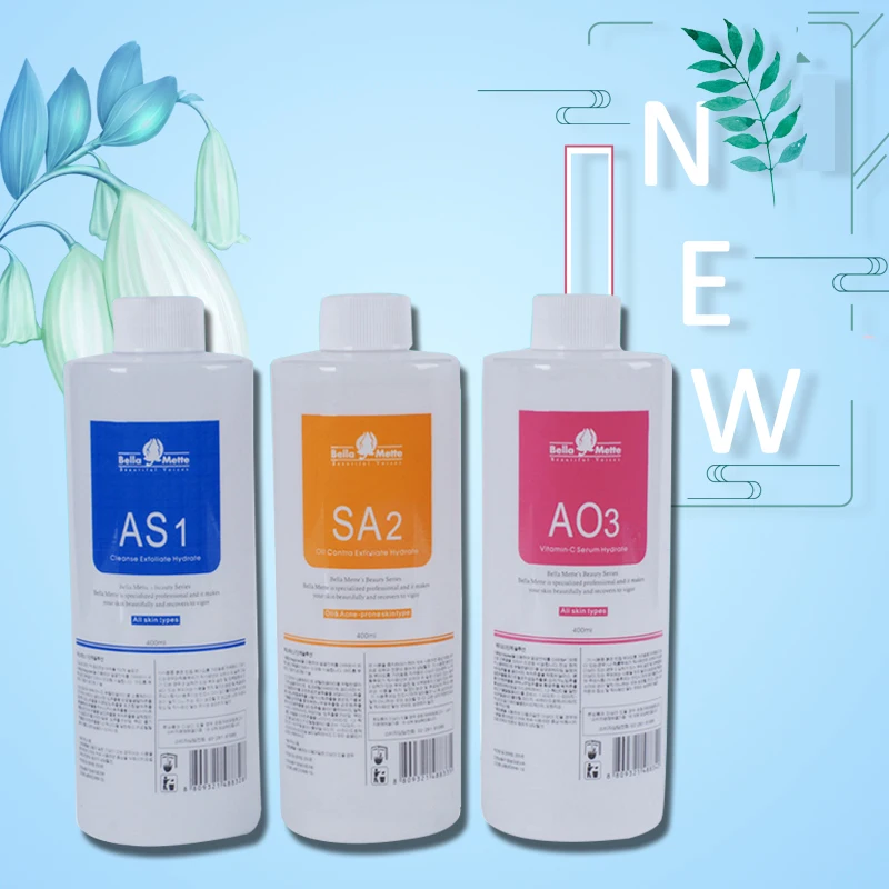 High Quanlity!!! AS1+SA2+AO3 Aqua Peeling Solution 400ml /Bottle Aqua Facial Serum Hydra Facial Serum For Normal Skin Imported F