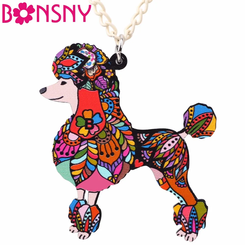 Bonsny эффектные украшения для женщин ошейник чокер с рисунком собаки животного