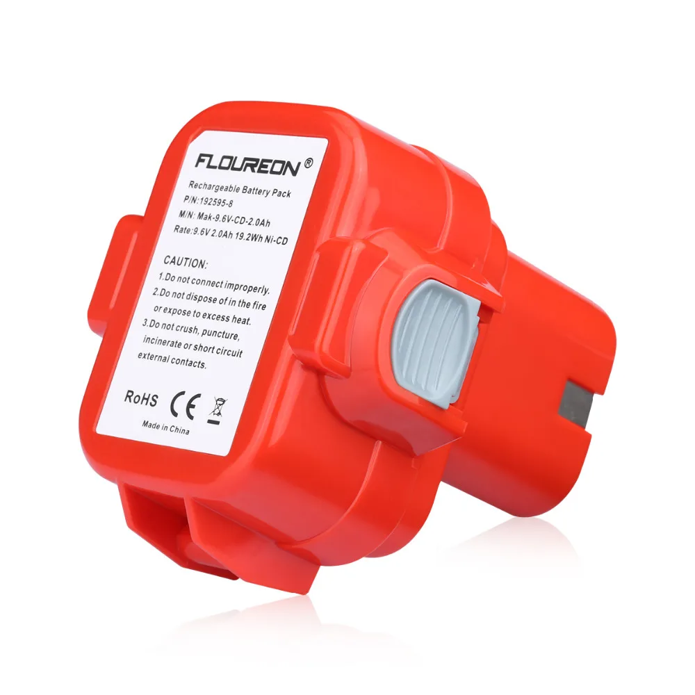 FLOUREON 2000 мАч 9 6 в 2.0Ah Ni-CD электроинструменты батарея для MAKITA 9120 9122 9133 9134 9135 9135A 6222D 6260D
