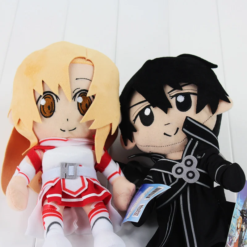 2 вида аниме меч искусство онлайн САО плюшевая игрушка Kirito Asuna мягкая кукла