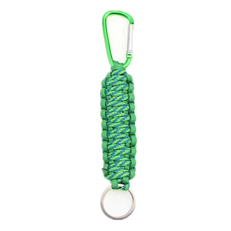

paracord keychain outdoor Camping survival Equipment rescue rope escape tools paracord Travel Kit