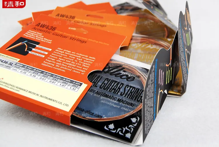 10 комплектов струн для акустической гитары среднего калибра из фосфорной бронзы