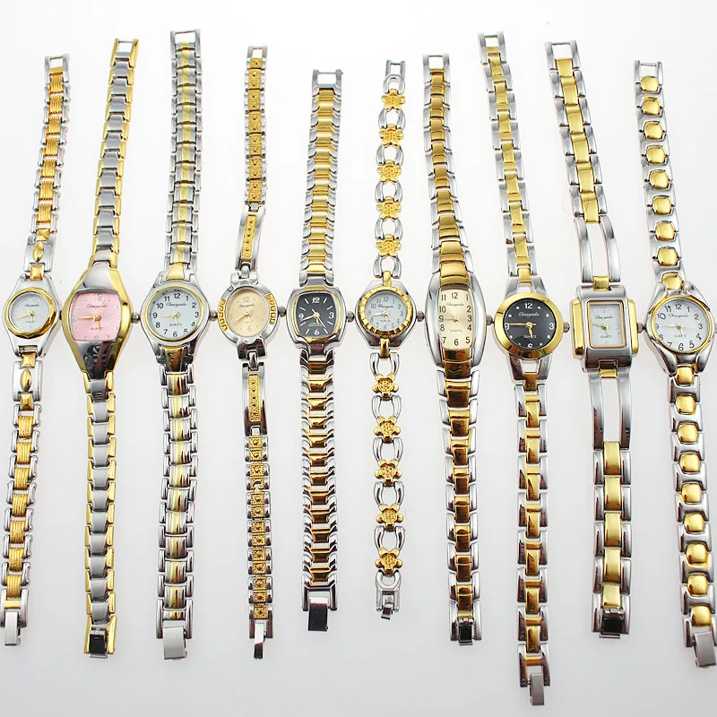 Элегантные модные повседневные бизнес смешанные оптом 10 шт Золотые/серебряные