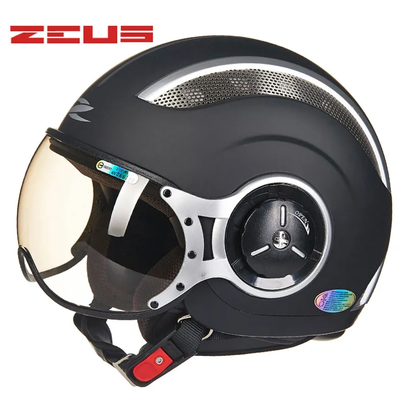 3 TAIWEN ZEUS мотоциклетные шлемы для мотокросса Jet Ретро 3/4 полушлем DOT approved 218C Capacete Casco мотоциклетный шлем - Цвет: 3