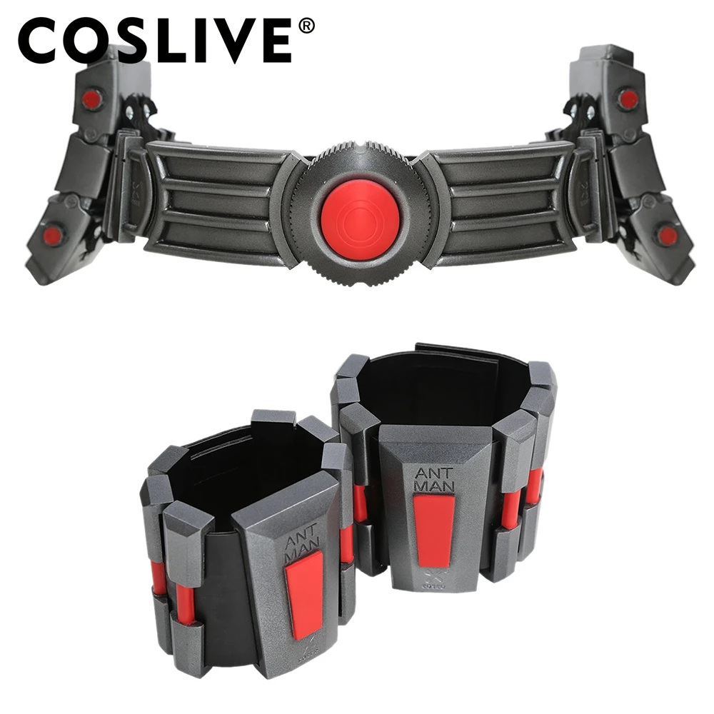 Coslive Ant Man пояс с светодиодный свет Делюкс смолы Косплэй Опора Накулачник Хэллоуин