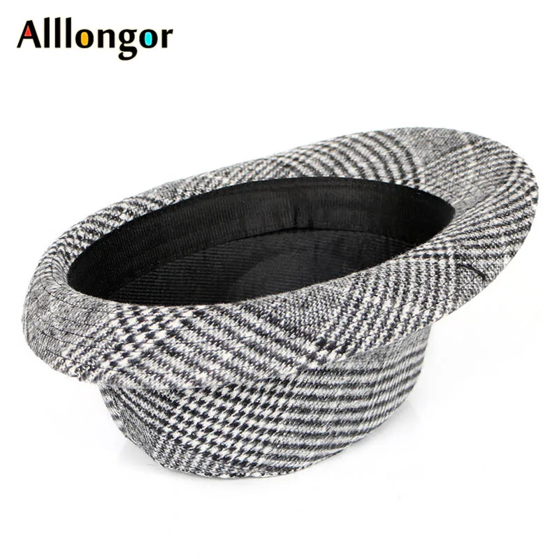 Новинка 2020 осенне зимняя шерстяная фетровая шляпа Женская мужская винтажная