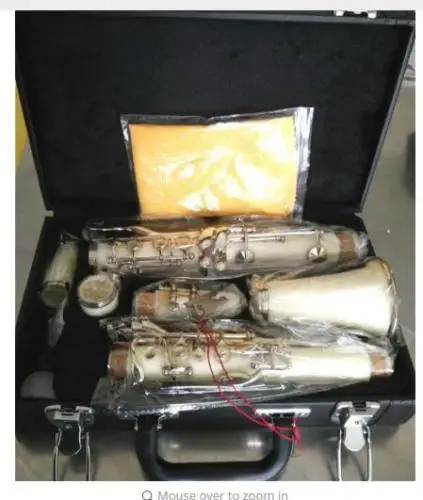 

1 piece clarinet white Double section 2 wind instruments B the clarinet 17 key