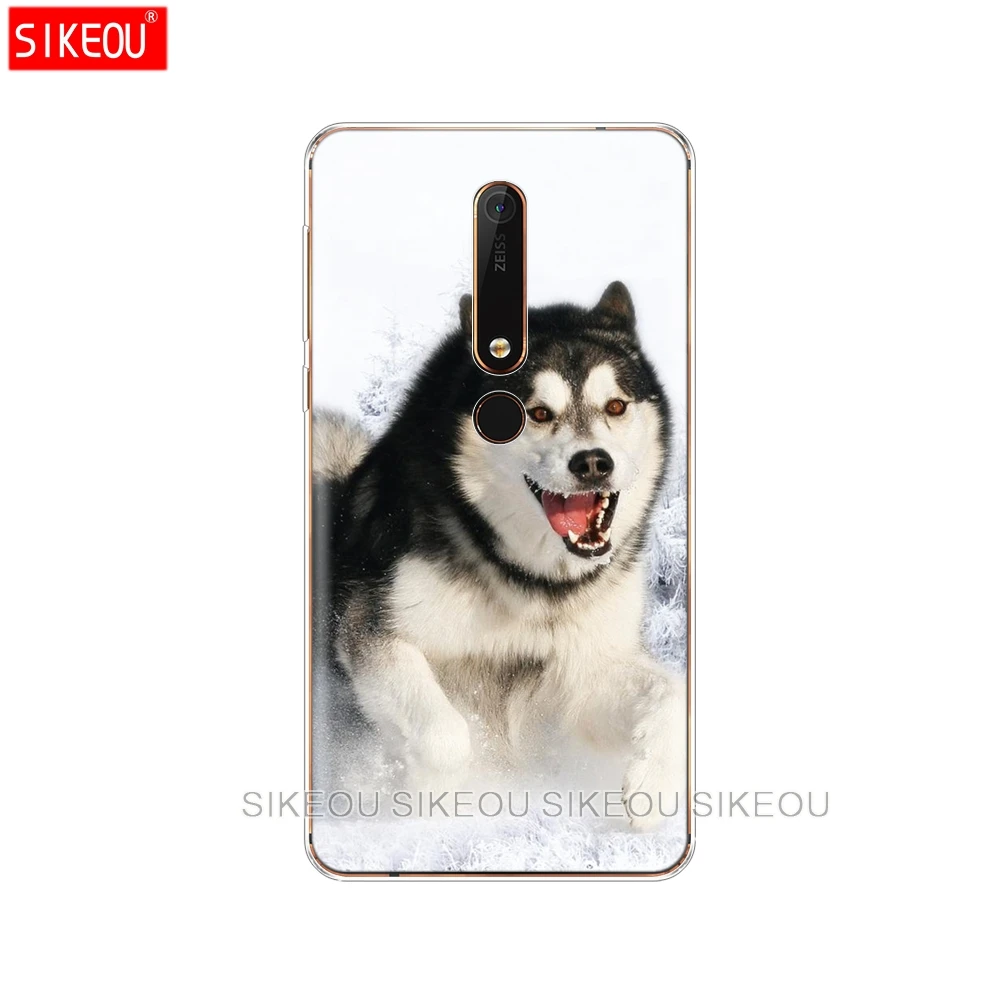 Силиконовый чехол для телефона Nokia 5 3 6 7 PLUS 8 9 /Nokia 1 2018 с забавной собакой