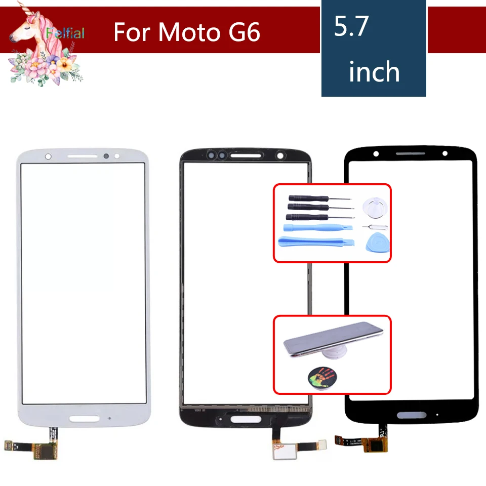 Оригинальный сенсорный экран для Motorola Moto G6 XT1925 3 5 дигитайзер Передняя стеклянная