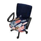 С цветочным принтом чехлы на стулья съемный чехол для мебели для офиса компьютерный стул супер чехлы на кресла стрейч Офис украшения
