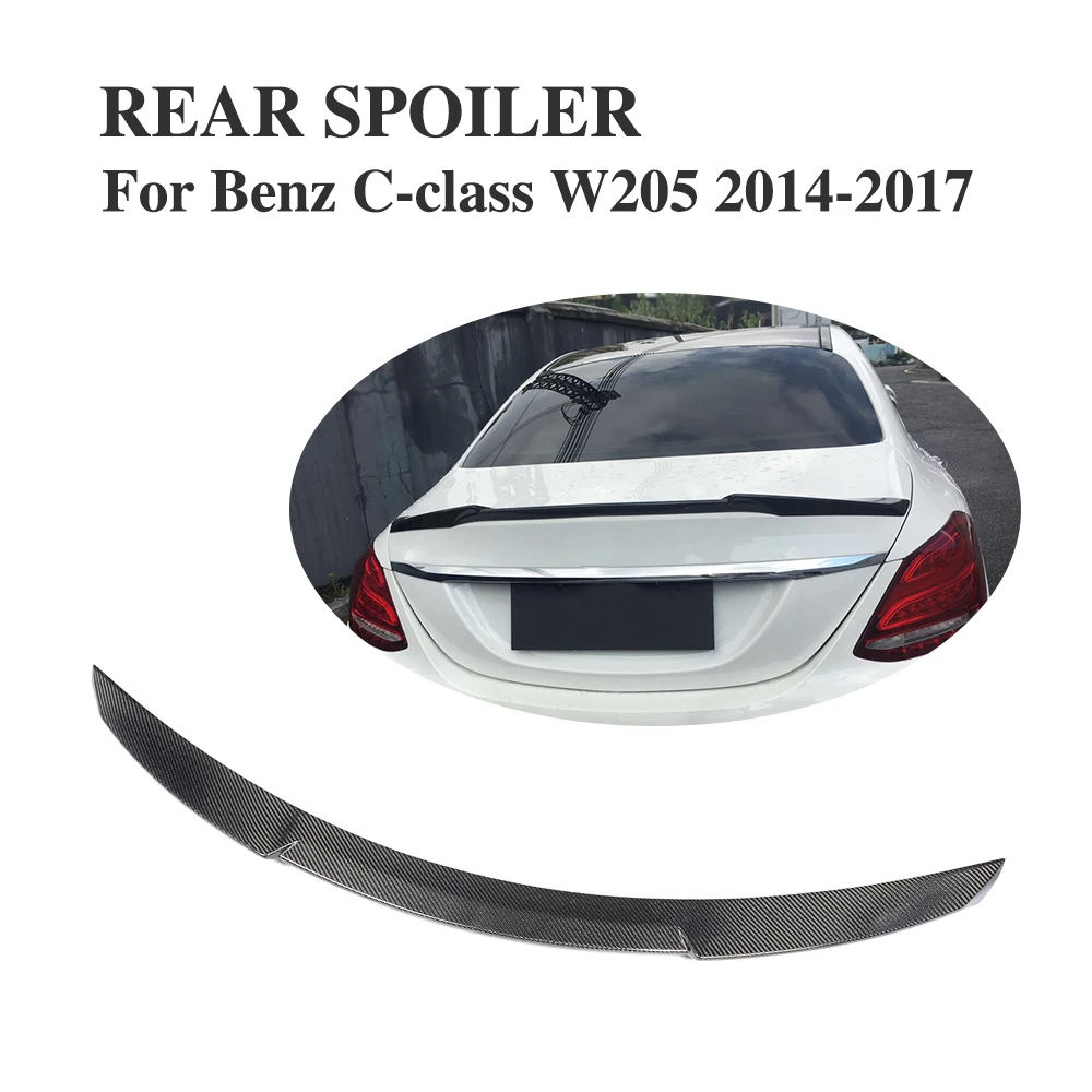 Задний спойлер для багажника из углеродного волокна утиные крылья Benz C класса W205