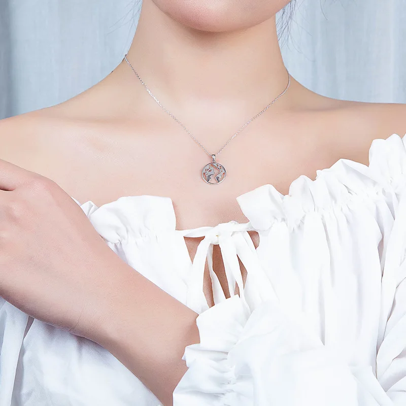 Подвеска-чокер с цепочкой колье ювелирное изделие 925 пробы ожерелье подвеска для