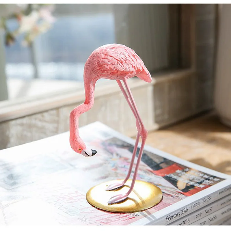 Настольная красивая фигурка розового фламинго для девочки горячие валентинки 1