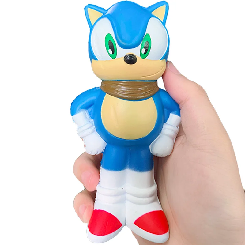 Sonic Jumbo Princess Squishy Unicorn Белоснежка Кукла каваи медленно поднимающийся мягкий хлеб ароматическая сжимающая Игрушка снятие стресса Забавный Подарок для ребенка - Цвет: Sonic