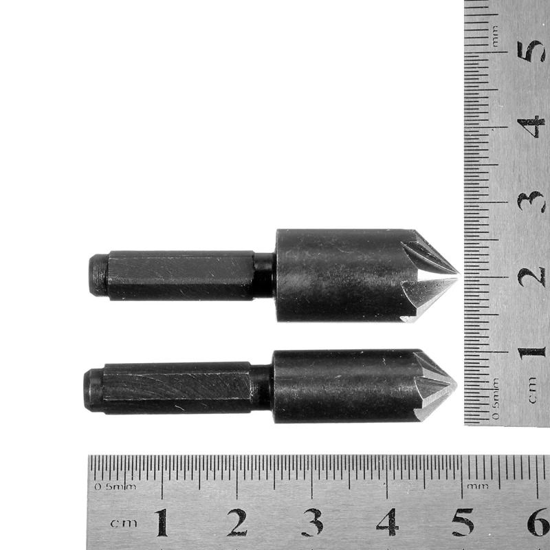 Newest 2pcs/set 10/13mm HCS Countersink Drill Bit 7 Flutes Counter Sink Chamfer Cutter 1/4&quot Hex Shank Electrical tools | Инструменты