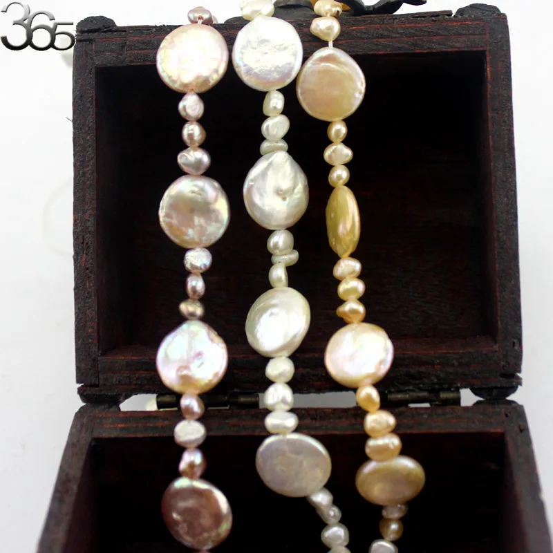 Бесплатная доставка ювелирное изделие сделай сам 14 мм монета жемчуг и 6-7 форма