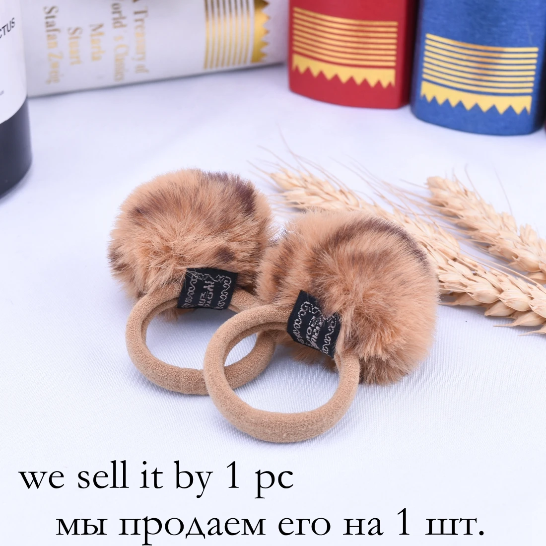 1 шт. эластичные резинки для волос с леопардовым принтом и бантом девочек