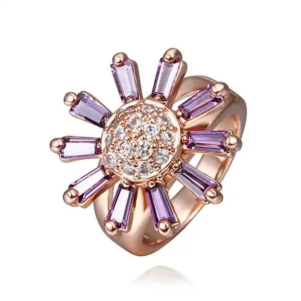 New Arrival Engagement Ring 18K Gold Plated Women Rings Made With Genuine SWA Elements Austrian Crystal Jewelry SMTPR443 | Украшения и