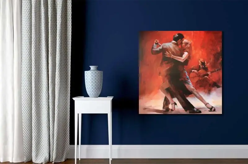 Современная картина маслом argentin Tango романтическая атмосфера Willem Haenraets холст 100%