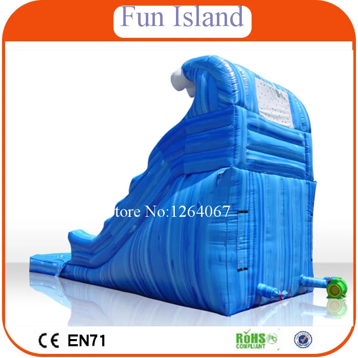 Коммерческая надувная водная горка с бассейном из ПВХ-брезента от надувного