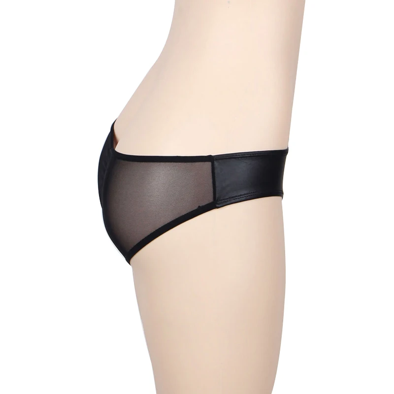 Женское Эротическое нижнее белье эротические кожаные трусики без косточек с