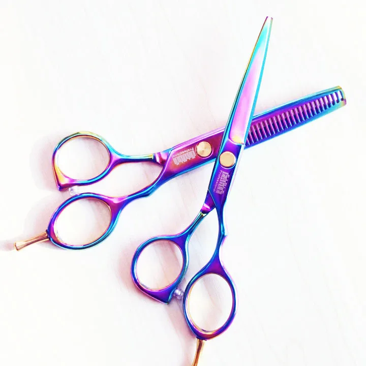 5.5 в. профессиональные парикмахерские ножницы установить высокое качество волос