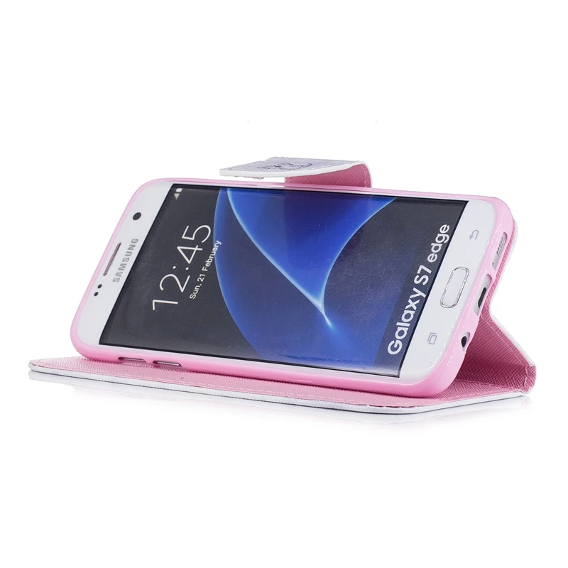 Чехол для Samsung Galaxy S7 Edge Роскошный кожаный флип кошелек чехол S 7 Capinha|cover for galaxy|for