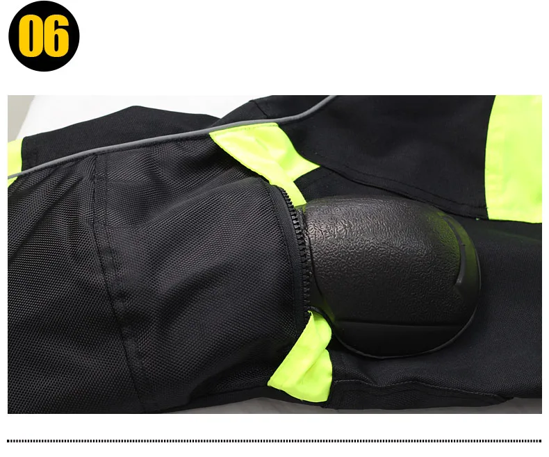 Riding Tribe Mesh Fabric HP-07 Men Motorcycle Pants Detachable Warm Lining Moto Motocross Reflective Trousers Knee Hip 3PCs CE