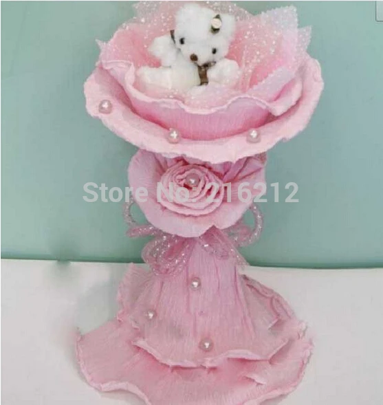 Рулонная креповая бумага упаковочная для цветов размер 50 см х 2 5 м|paper cartoon|paper