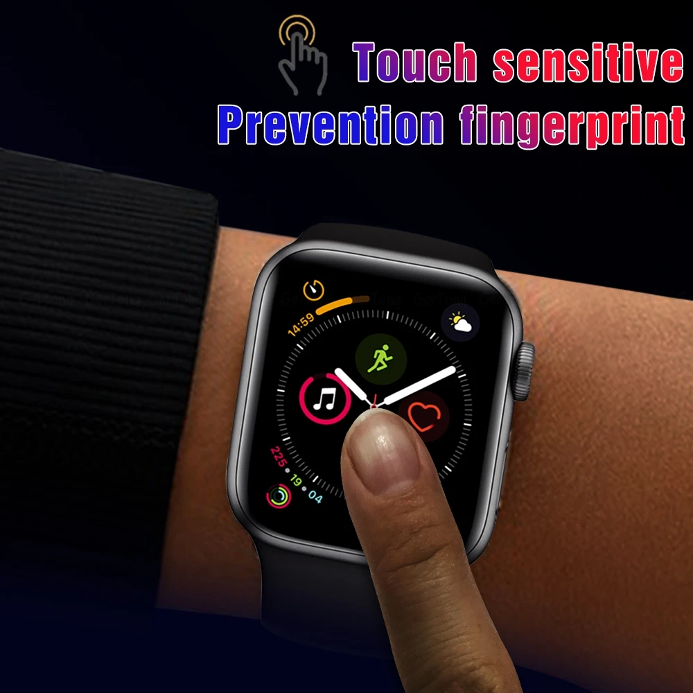 Защитное стекло для Apple Watch изогнутое закаленное 3D с полным покрытием 42 мм 38 серия
