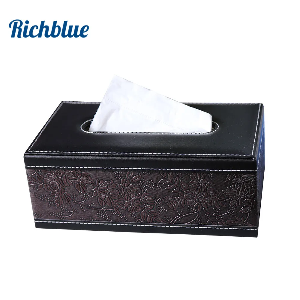 Деревянная коробка для салфеток чехол с цветочным дизайном держатель офиса