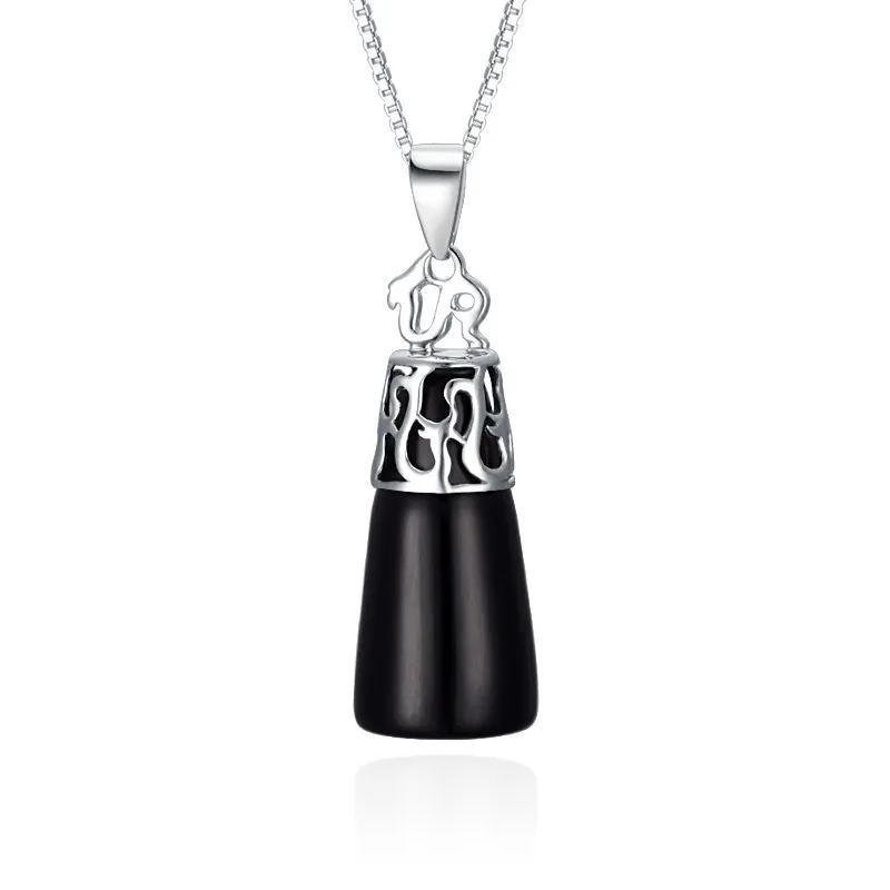 Классический черный камень jewleryGVBORI Стерлинговое Серебро 925 пробы натуральный