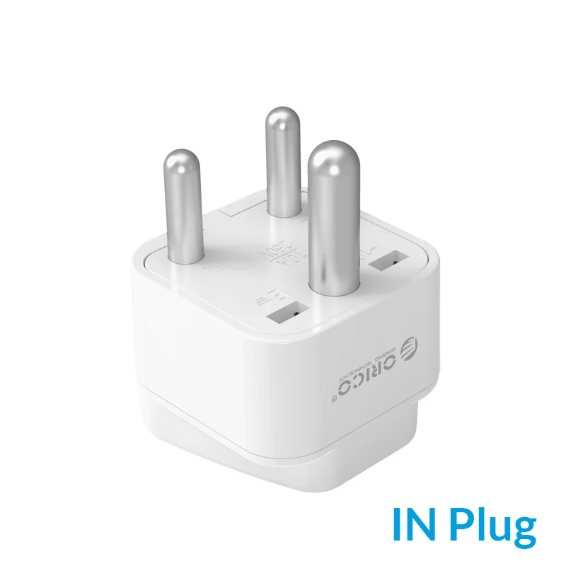 ORICO Международная розетка AU/BR/IN/IS/IT/UK/US переходник конвертер - Цвет: IN Plug