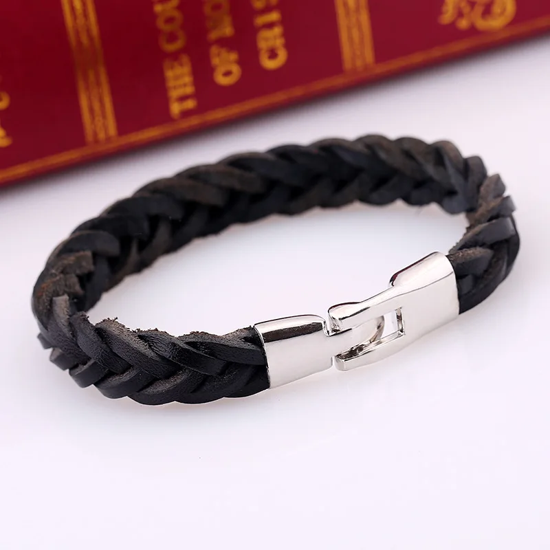 New punk Men's leather bracelets fashion High-quality personality woven for women men jewelry Deri Bileklik | Украшения и