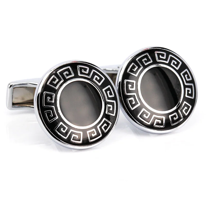 

High Quality Vintage Cufflinks for Mens New Brand Men Jewelry Silver Color Cufflinks for Wedding 2016 Christmas Gift