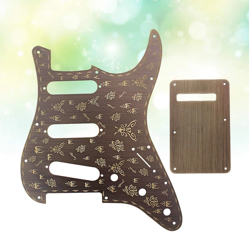 Гитара Pickguard алюминиевый сплав щит царапин пластина с задней крышкой для St | Спорт