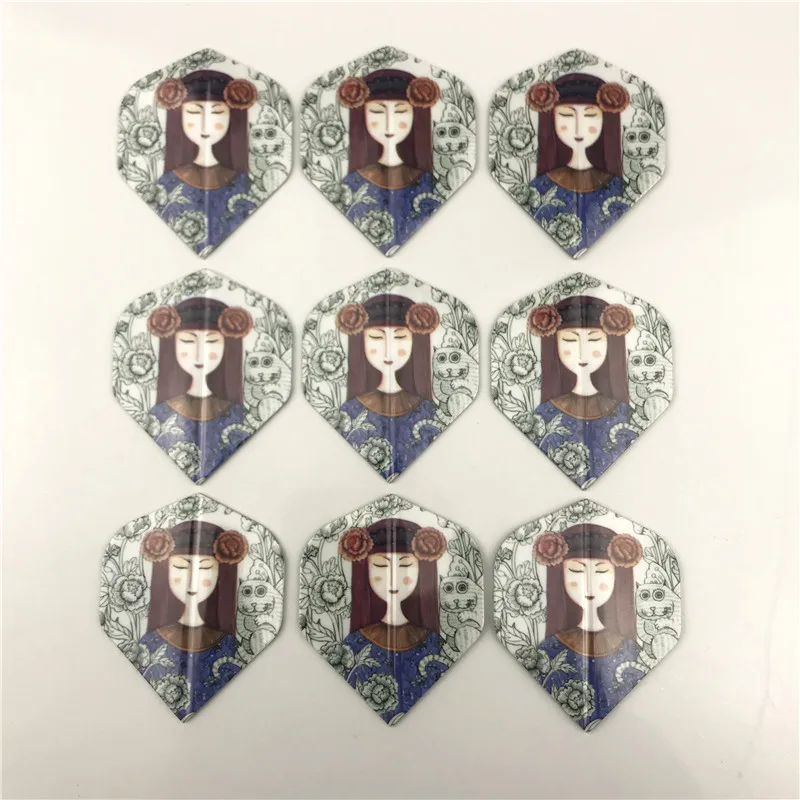 9/18 шт. крутые дротики Флайт оперения смешанные Стиль для профессионального Дартс крыло хвост игр в помещении 6 видов стилей