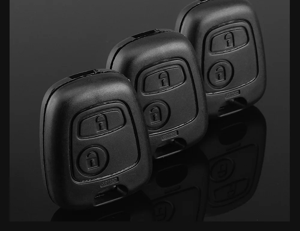 Dandkey 2 кнопки без лезвия чехол для дистанционного ключа от машины оболочка Fob для Citroen C1 C2 C3 Pluriel C4 C5 C8 Xsara Picasso крышка с логотипом