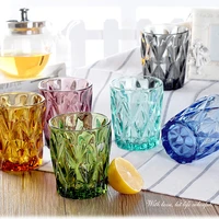water glass for juice beer tea milk wine drinking drinkware sets 4 pcs 240 ml for cold drink glasses family and friends party