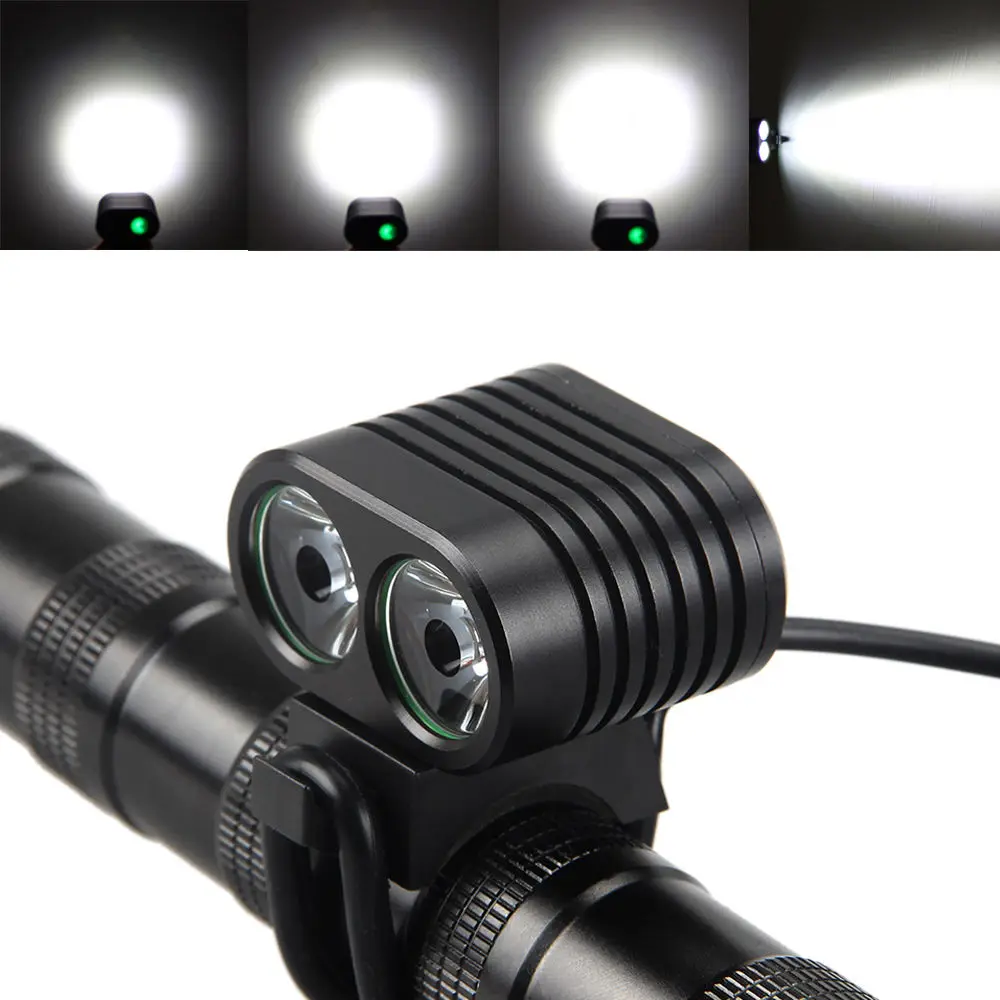Фсветильник рь велосипедный передний светодиодный 6400 лм мА · ч|6400mah battery|bike torchled