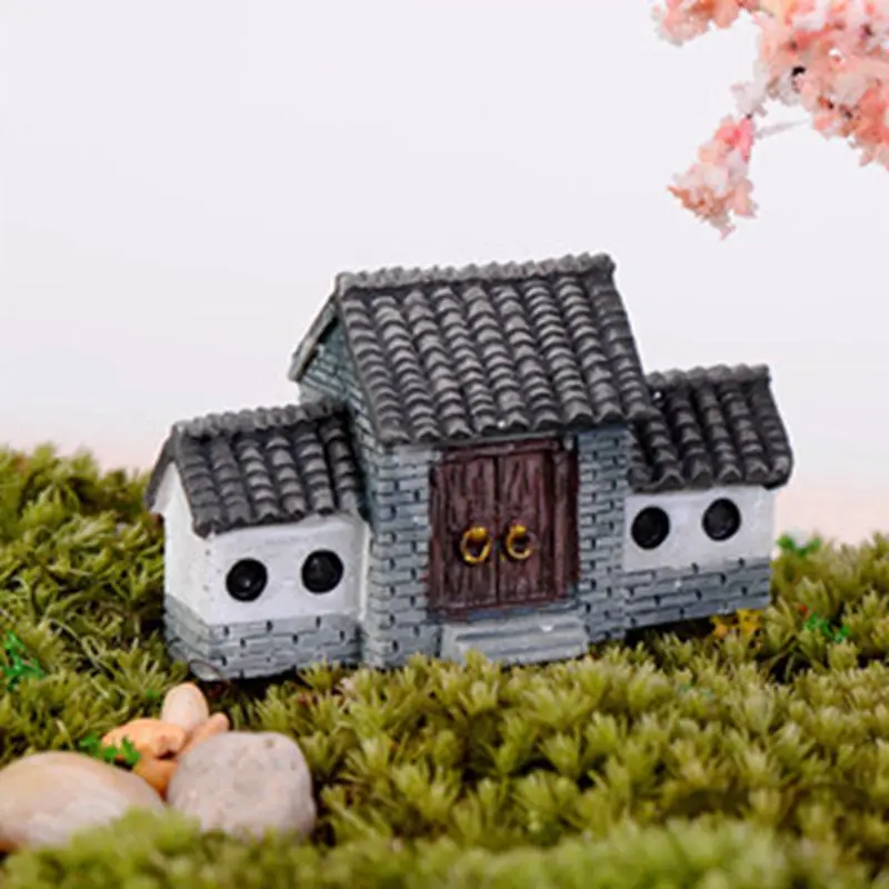 JAYQUERING Винтаж смолы двор Миниатюрный Сад Home Decor Изысканный мини модель Дизайн