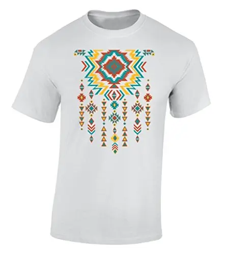 Модные футболки icustomworld Southwest Pattern Футболки Индийский Племенной Ожерелье Рубашка