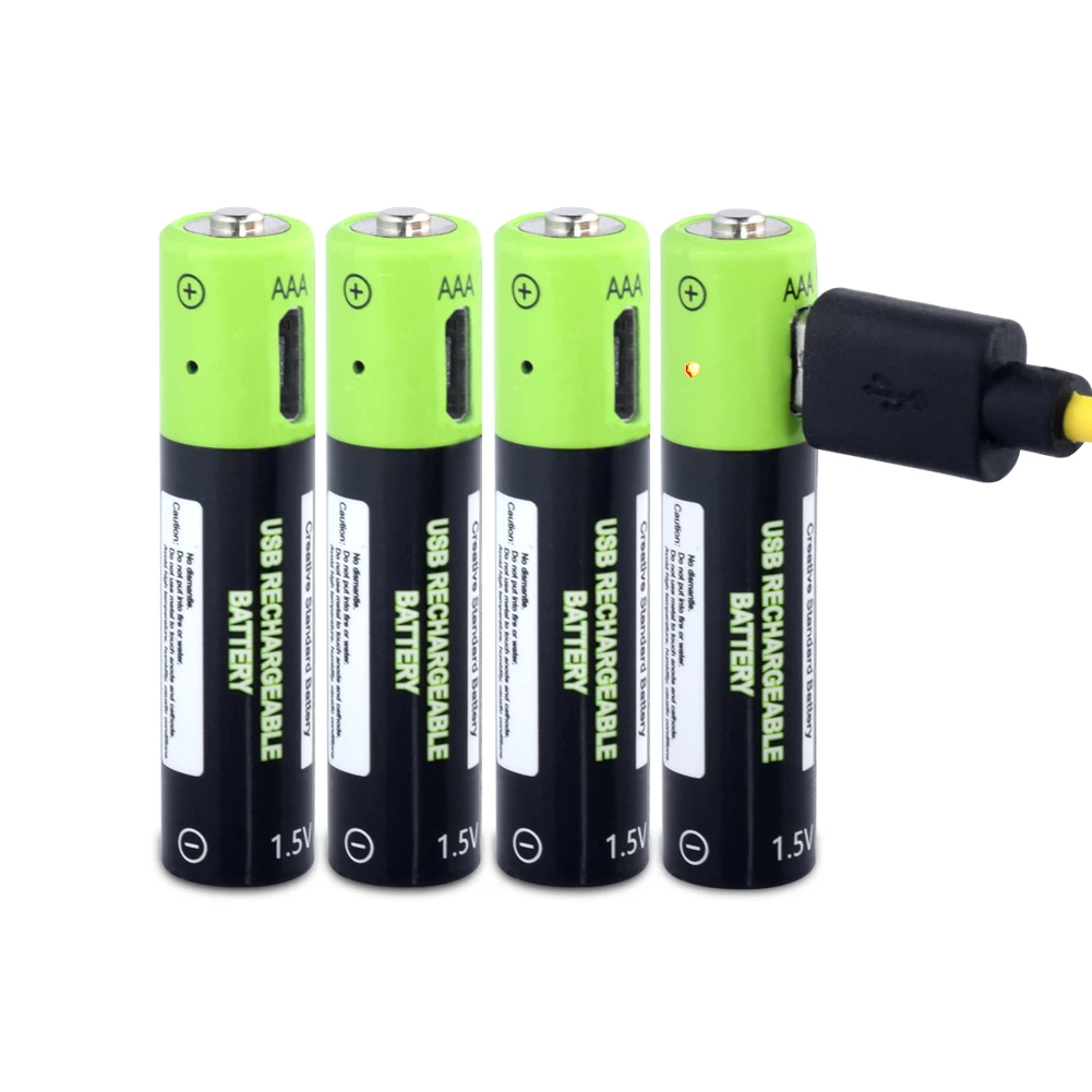 4 шт. 1,5 в вольт AAA литий-ионная аккумуляторная батарея Micro USB AAA литий-полимерные lipo батареи+ USB кабель+ зарядное устройство