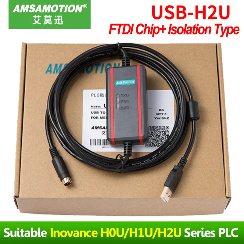 FTDI-Isolation Type USB-H2U для Inovance PLC Кабель программирования для H0U H1U H2U серии кабель связи - Цвет: FTDI-Isolation Type