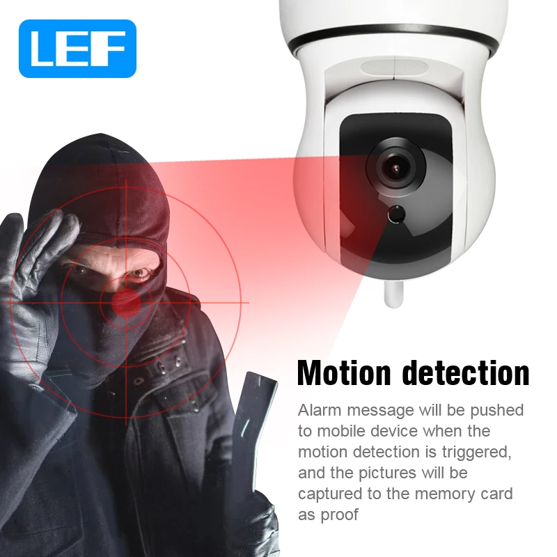 LEF C3 720P Беспроводная ip камера ночного видения домашняя видеонаблюдения wifi IP Cam